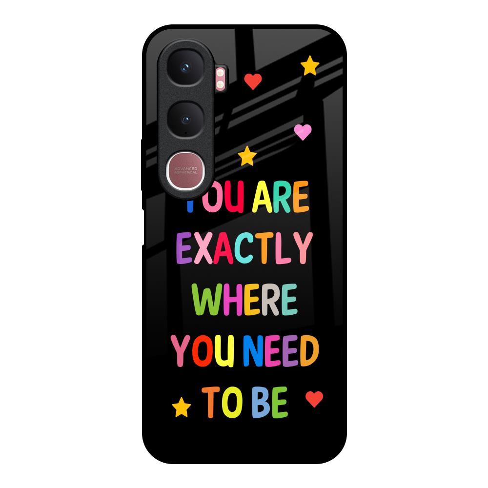 Magical Words Vivo Y31 5G Glass Back Cover Online