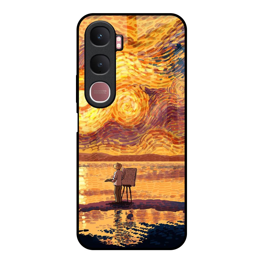 Sunset Vincent Vivo Y31 5G Glass Back Cover Online