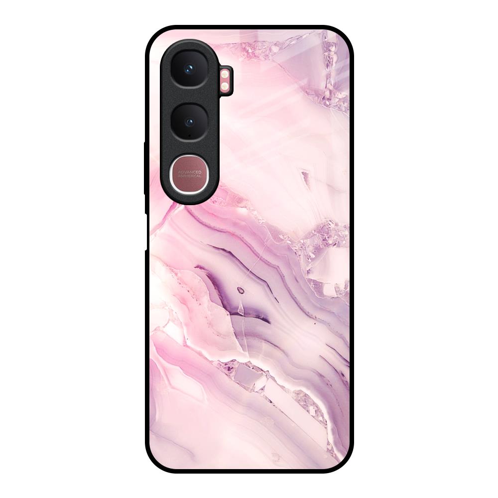 Diamond Pink Gradient Vivo Y31 5G Glass Back Cover Online