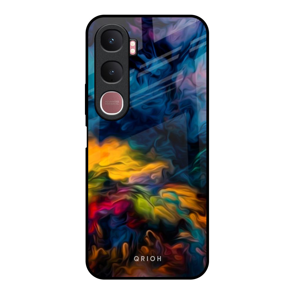 Multicolor Oil Painting Vivo Y31 5G Glass Back Cover Online