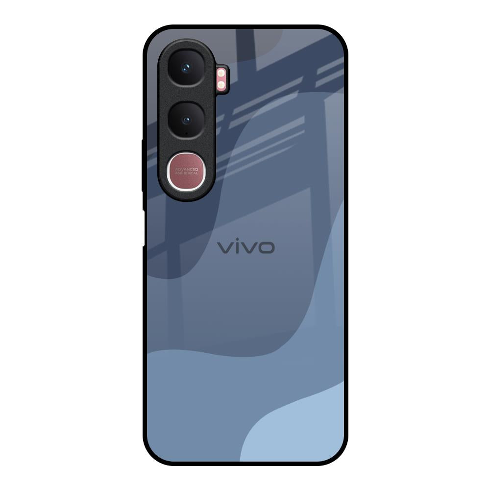 Navy Blue Ombre Vivo Y31 5G Glass Back Cover Online