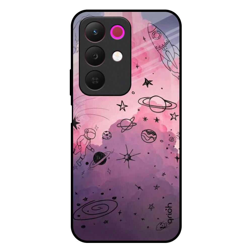 Space Doodles Realme 15x 5G Glass Back Cover Online