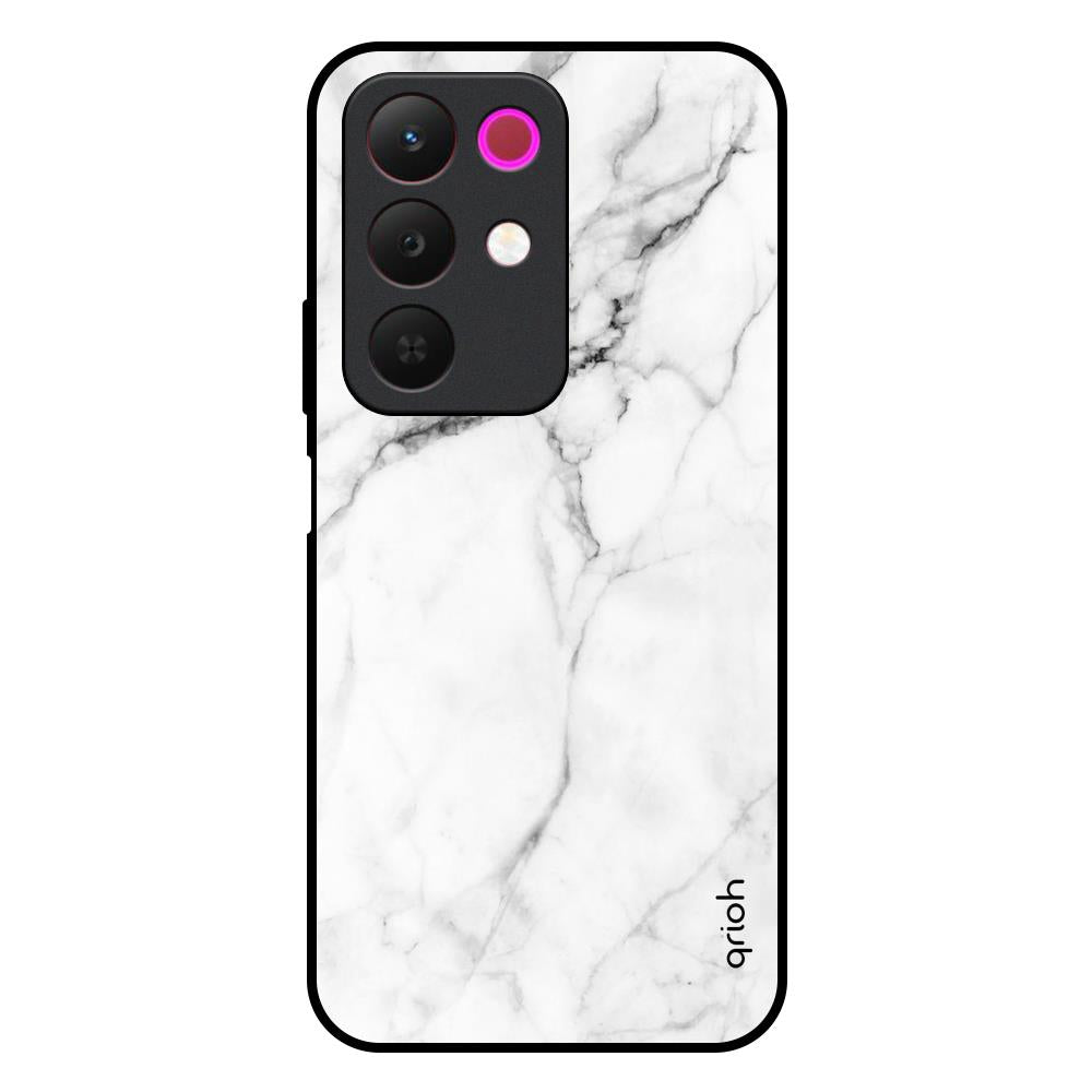 Modern White Marble Realme 15x 5G Glass Back Cover Online