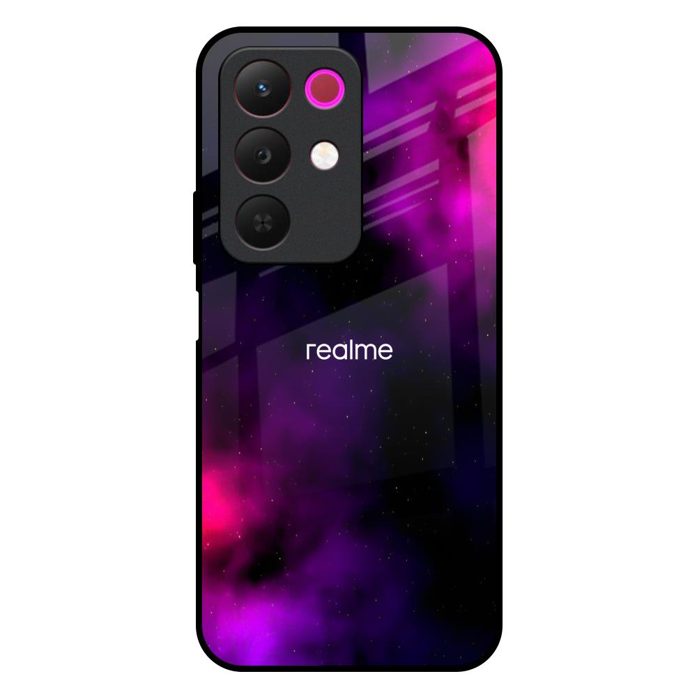 Pink Galaxy Realme 15x 5G Glass Back Cover Online
