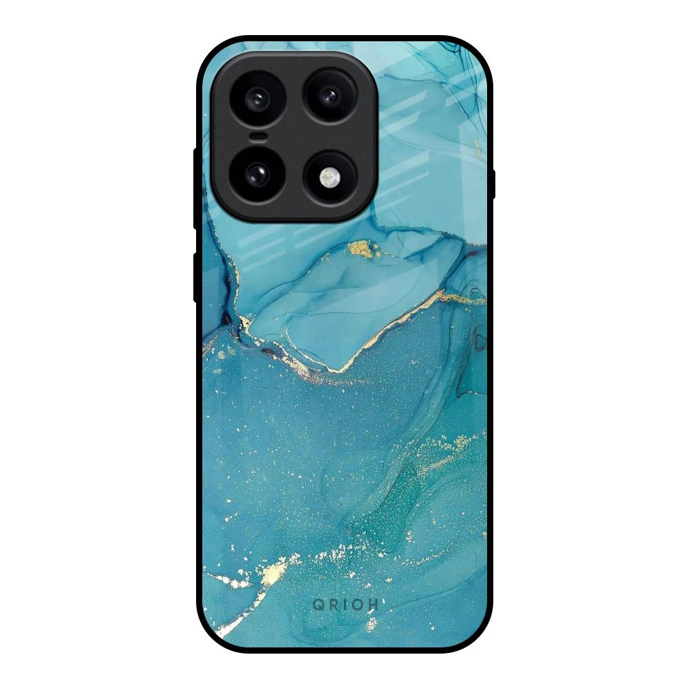 Blue Golden Glitter OnePlus 15 5G Glass Back Cover Online