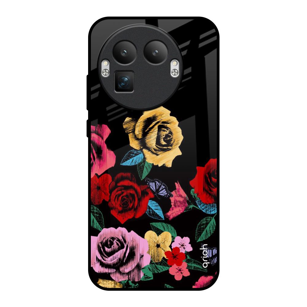Floral Decorative Realme GT8 Pro 5G Glass Back Cover Online