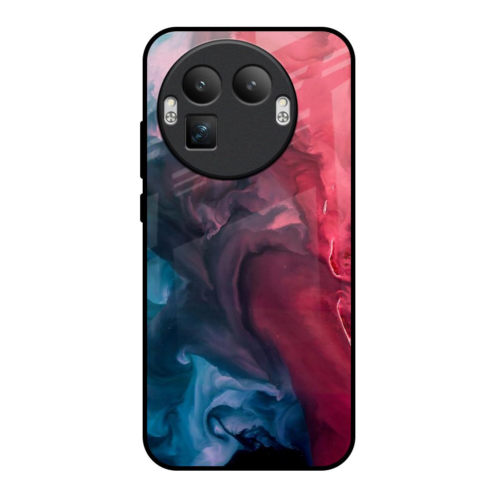 Blue & Red Smoke Realme GT8 Pro 5G Glass Back Cover Online