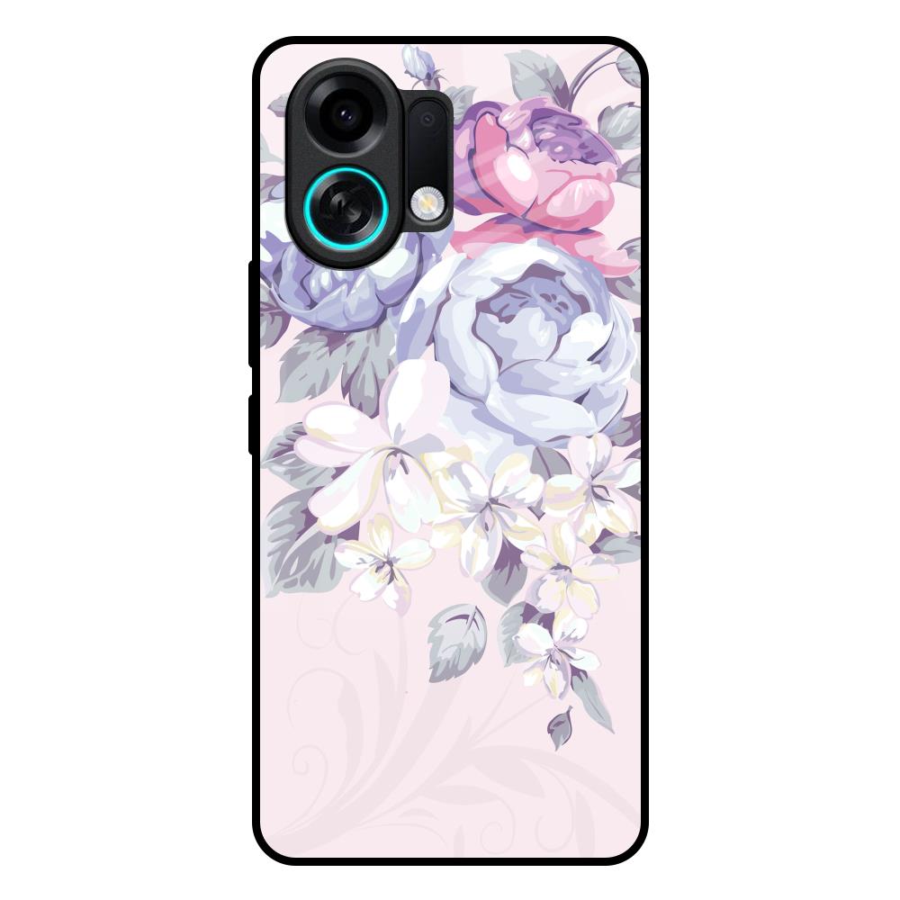 Elegant Floral Oppo K13 Turbo 5G Glass Back Cover Online