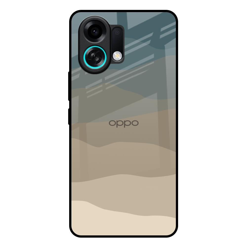 Abstract Mountain Pattern Oppo K13 Turbo 5G Glass Back Cover Online