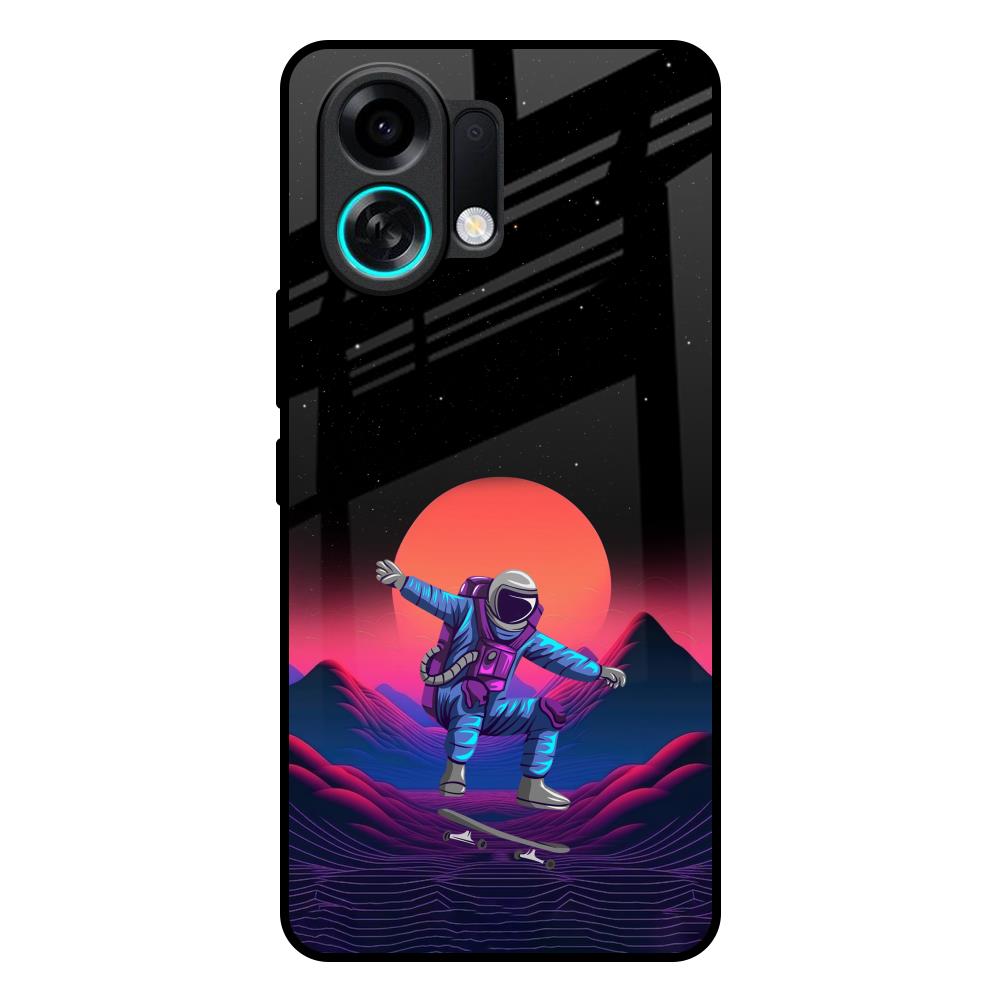 Retro Astronaut Oppo K13 Turbo Pro 5G Glass Back Cover Online