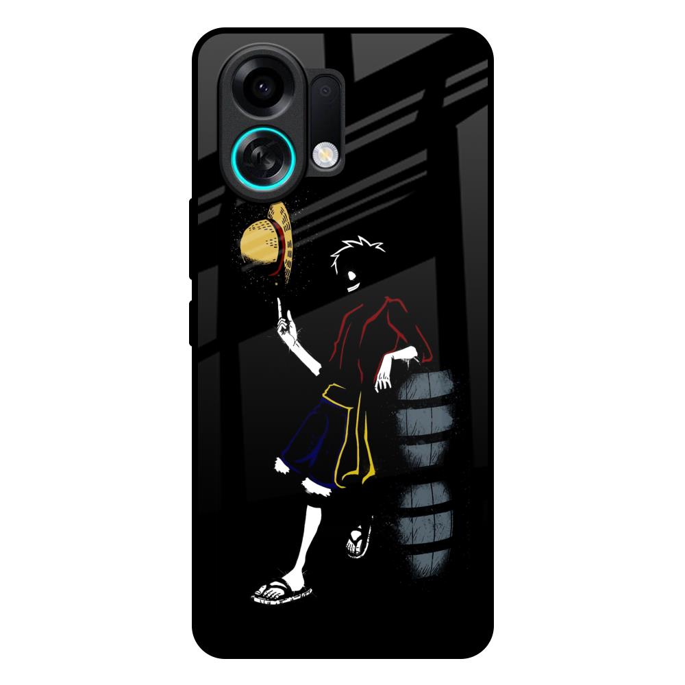 Luffy Line Art Oppo K13 Turbo Pro 5G Glass Back Cover Online
