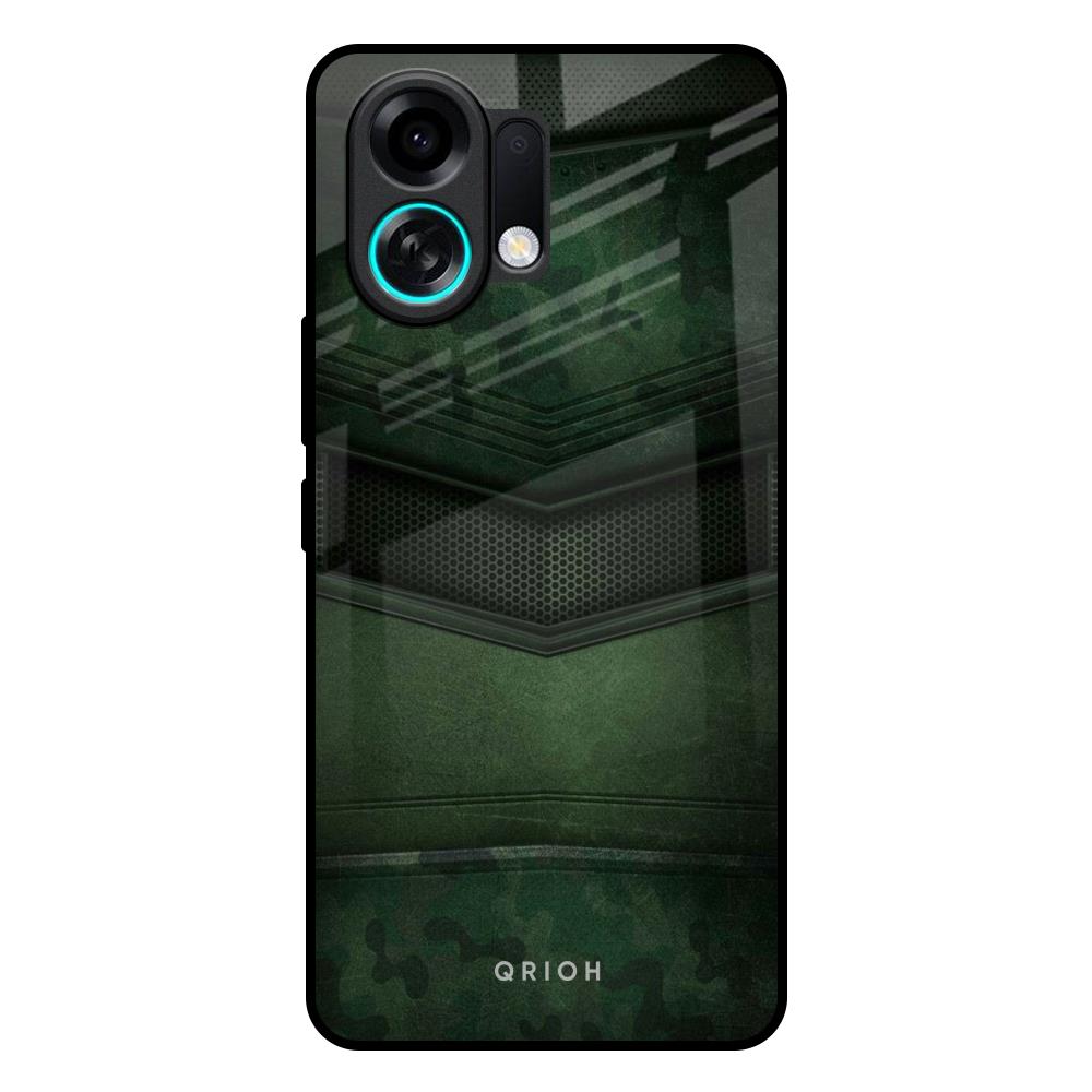 Green Leather Oppo K13 Turbo Pro 5G Glass Back Cover Online