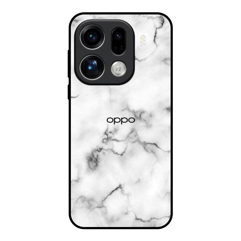 Satin White Marble Oppo Find X9 Pro 5G Glass Back Cover Online