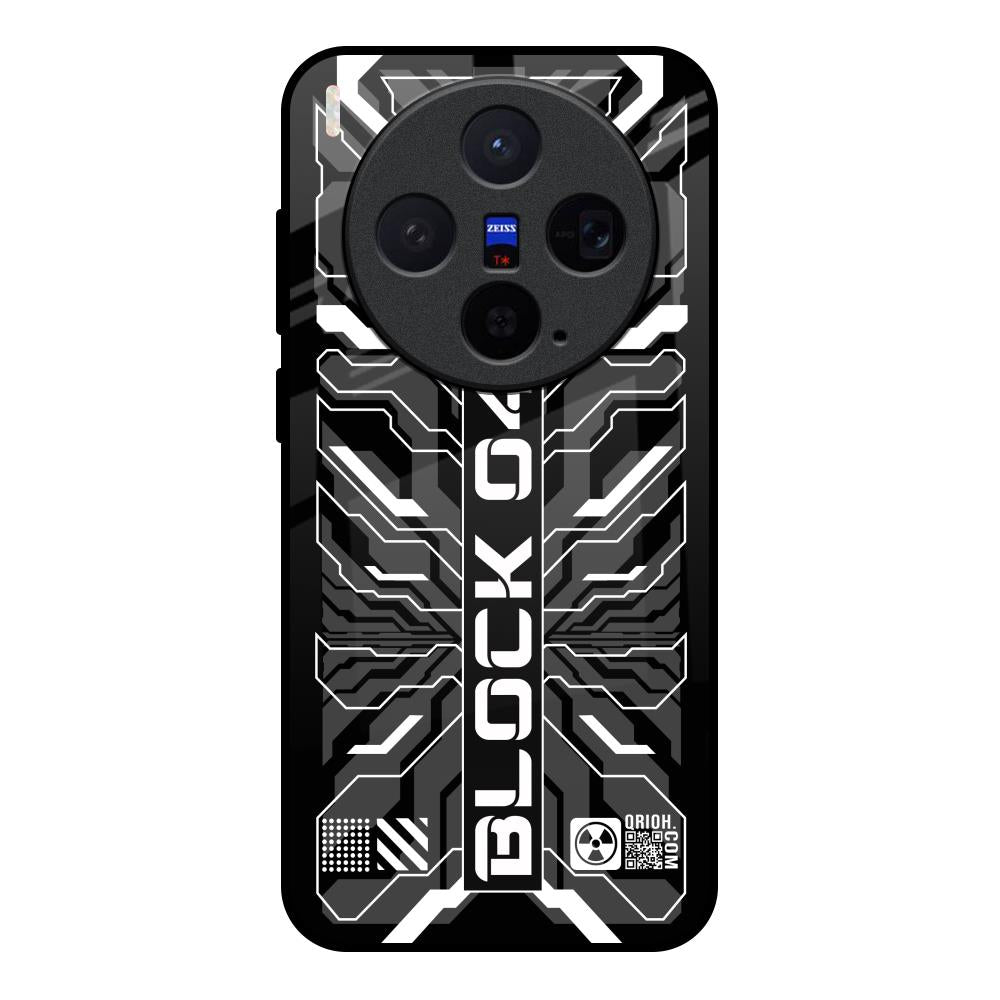 Monochrome Magic Vivo X300 5G Glass Back Cover Online
