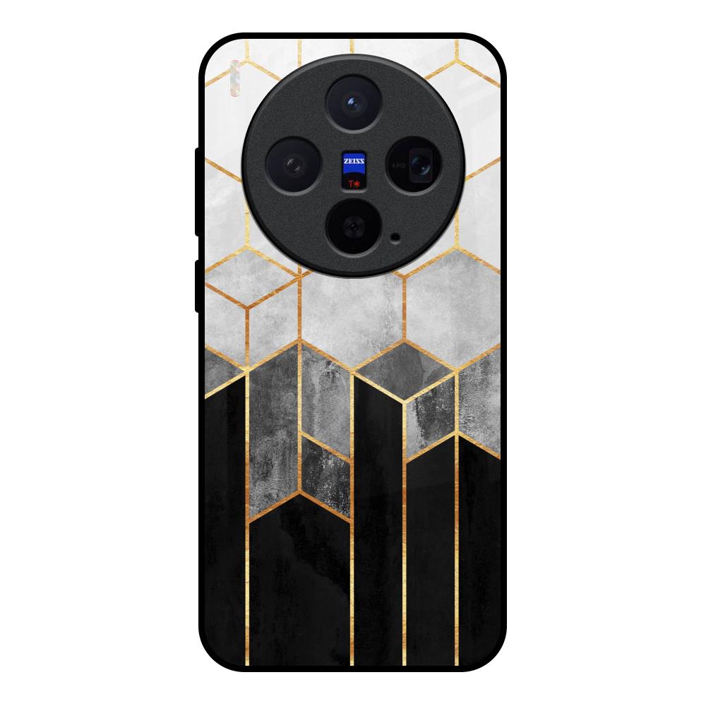Tricolor Pattern Vivo X300 5G Glass Back Cover Online