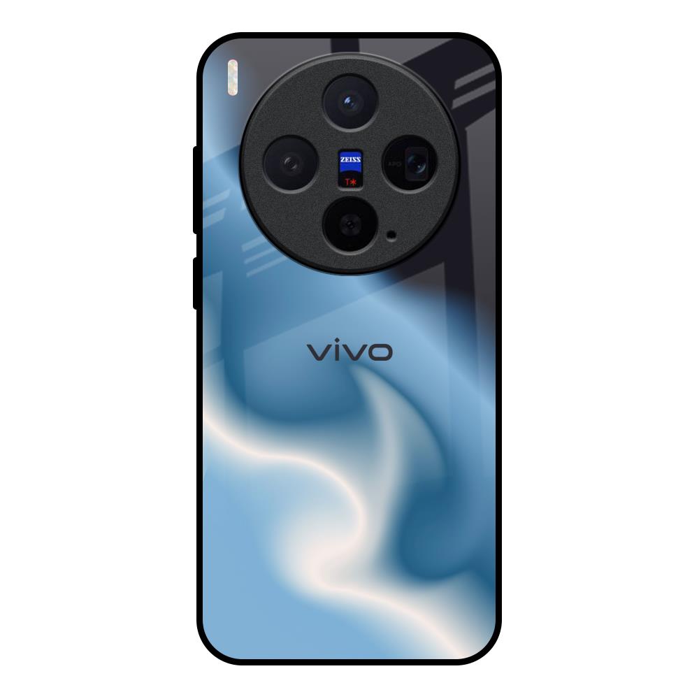 Blue Waves Vivo X300 5G Glass Back Cover Online
