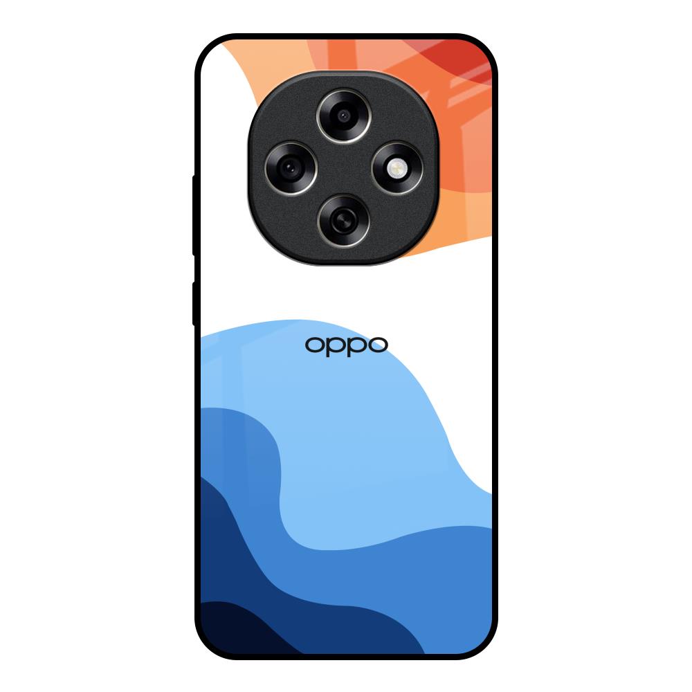 Wavy Color Pattern Oppo F31 Pro 5G Glass Back Cover Online