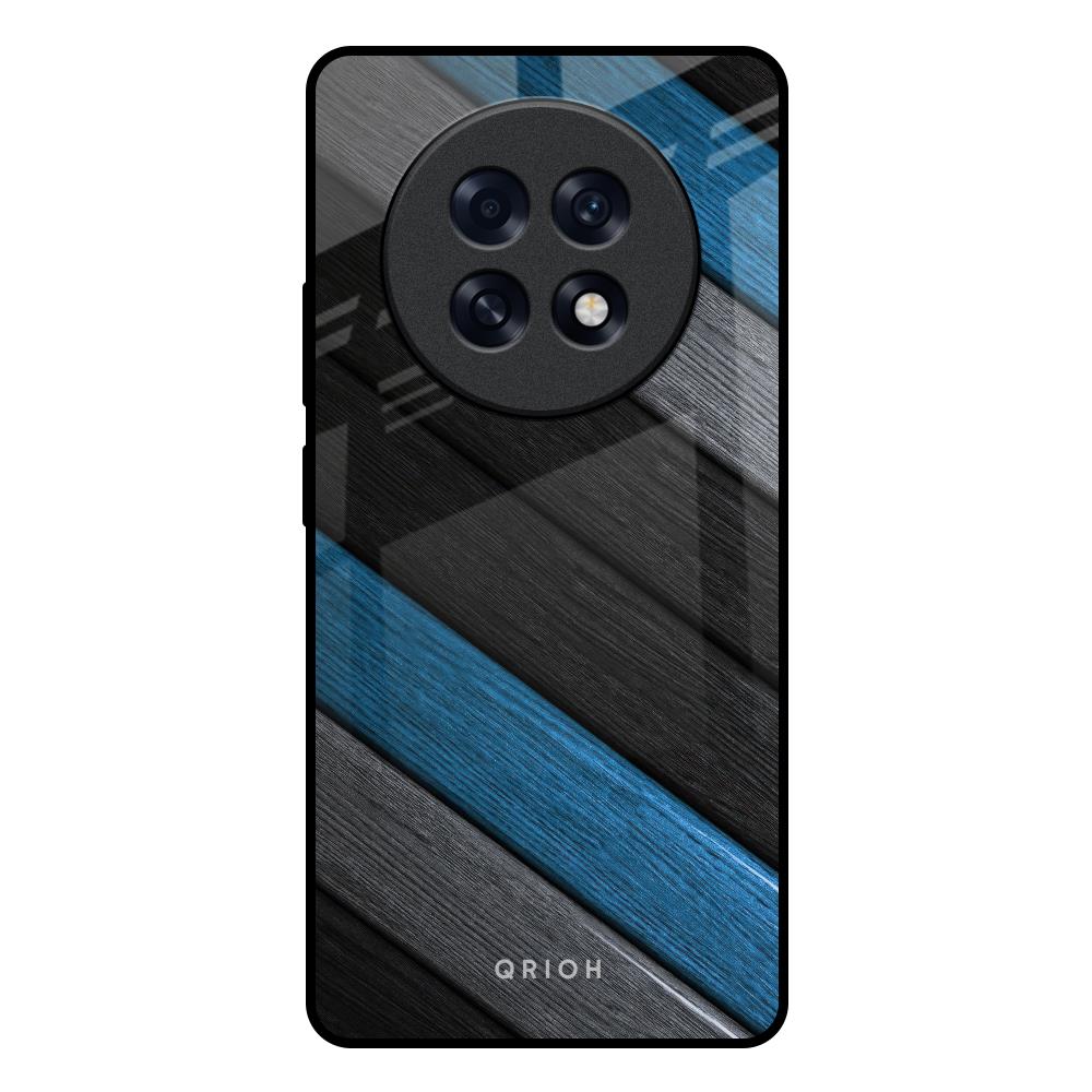 Multicolor Wooden Effect Oppo F31 Pro Plus 5G Glass Back Cover Online