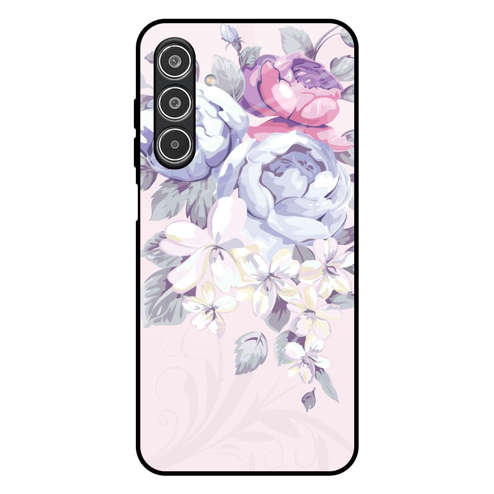 Elegant Floral Samsung Galaxy M17 5G Glass Back Cover Online