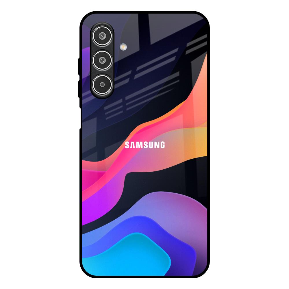 Colorful Fluid Samsung Galaxy F17 5G Glass Back Cover Online
