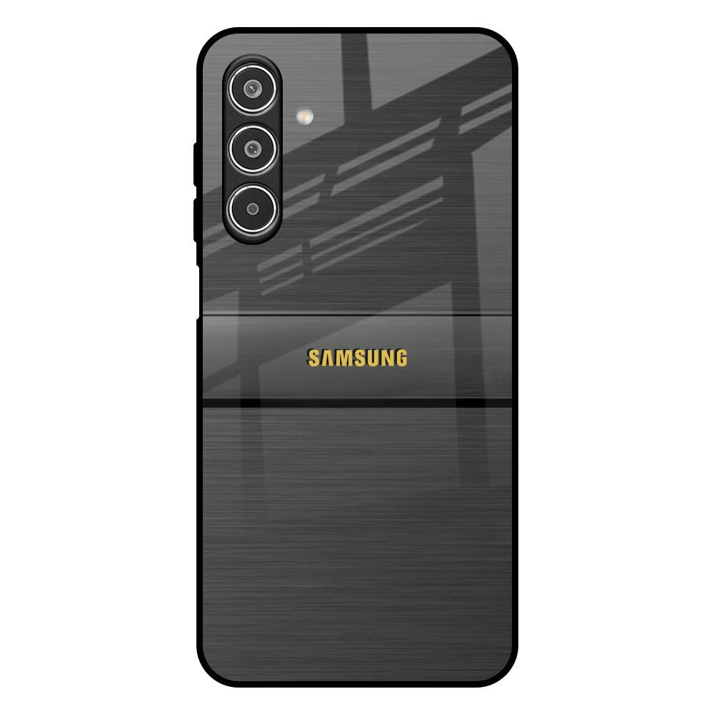 Grey Metallic Glass Samsung Galaxy F17 5G Glass Back Cover Online