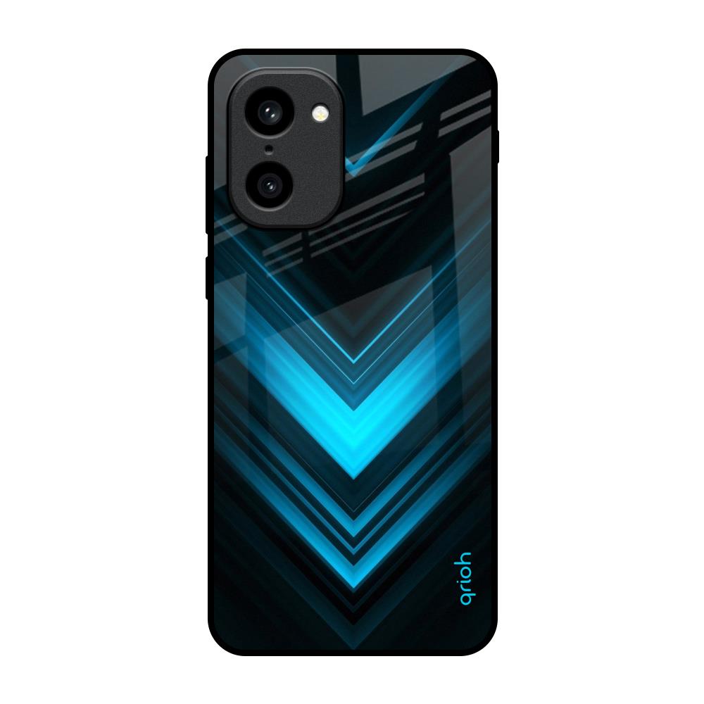 Vertical Blue Arrow OnePlus 15R 5G Glass Back Cover Online