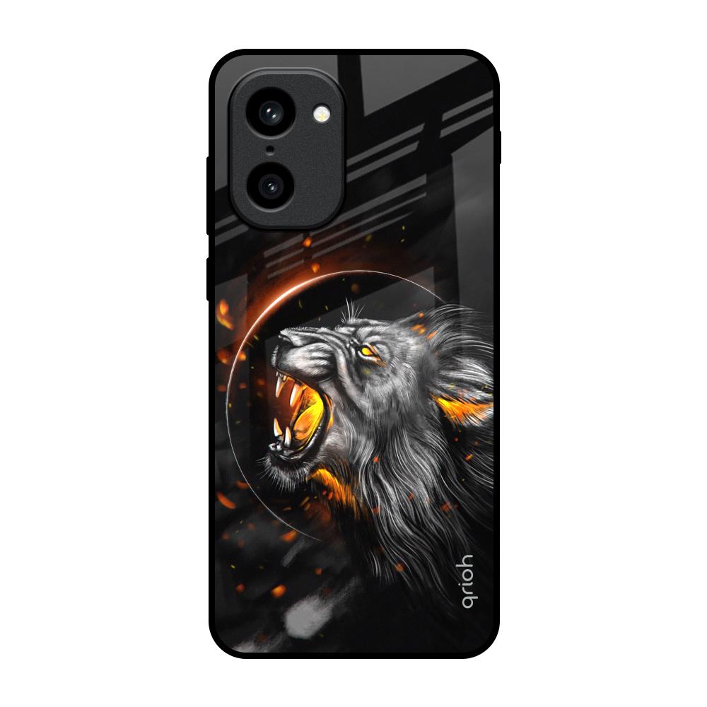 Aggressive Lion OnePlus 15R 5G Glass Back Cover Online