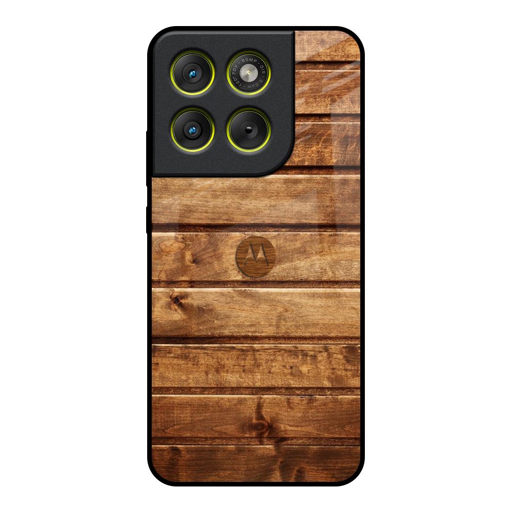 Wooden Planks Motorola Edge 70 5G Glass Back Cover Online