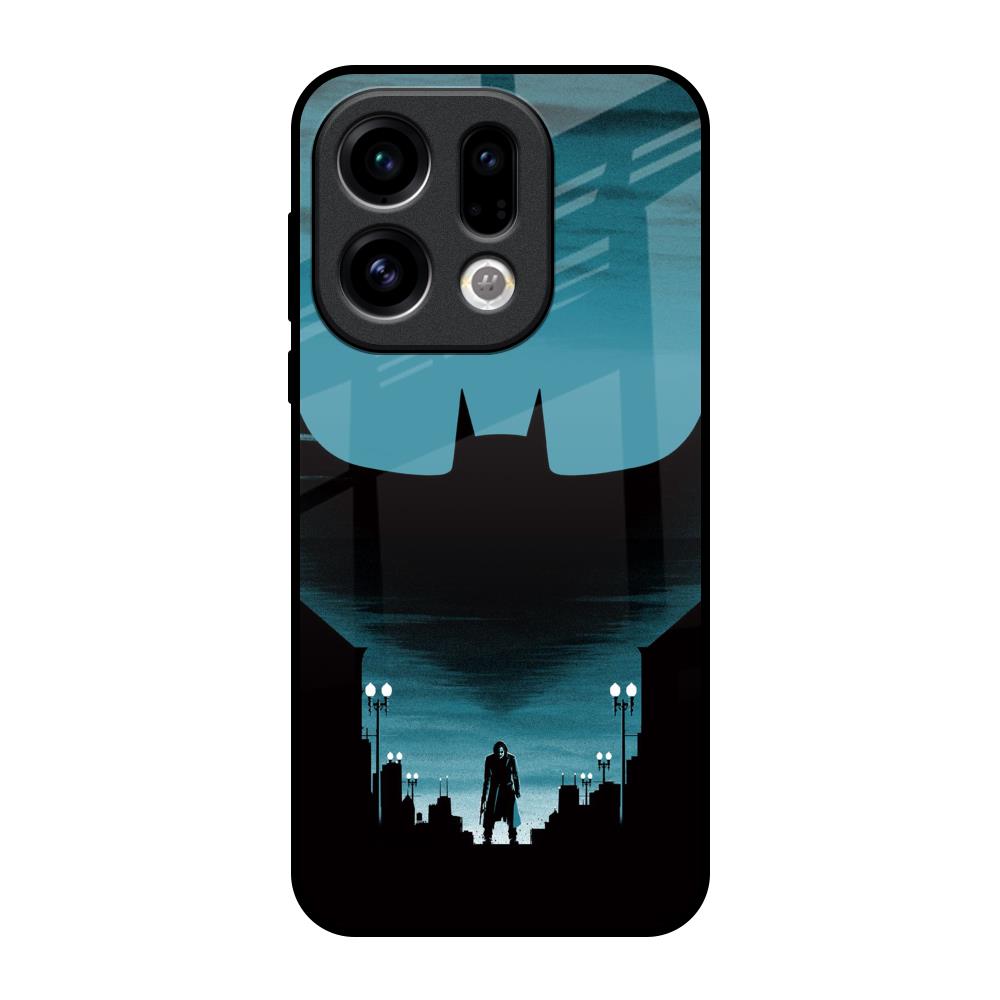 Cyan Bat Oppo Find X9 Glass Back Cover Online