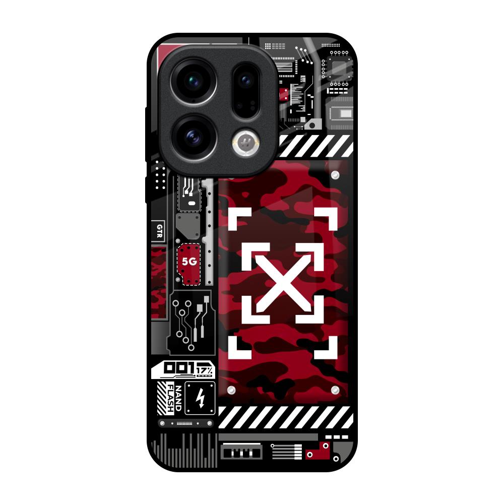 Technology Art Oppo Find X9 Glass Back Cover Online