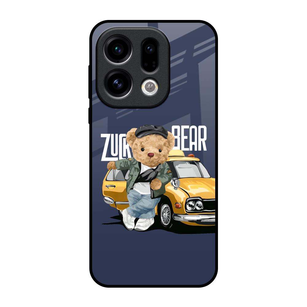 Adventurous Bear Oppo Find X9 Glass Back Cover Online