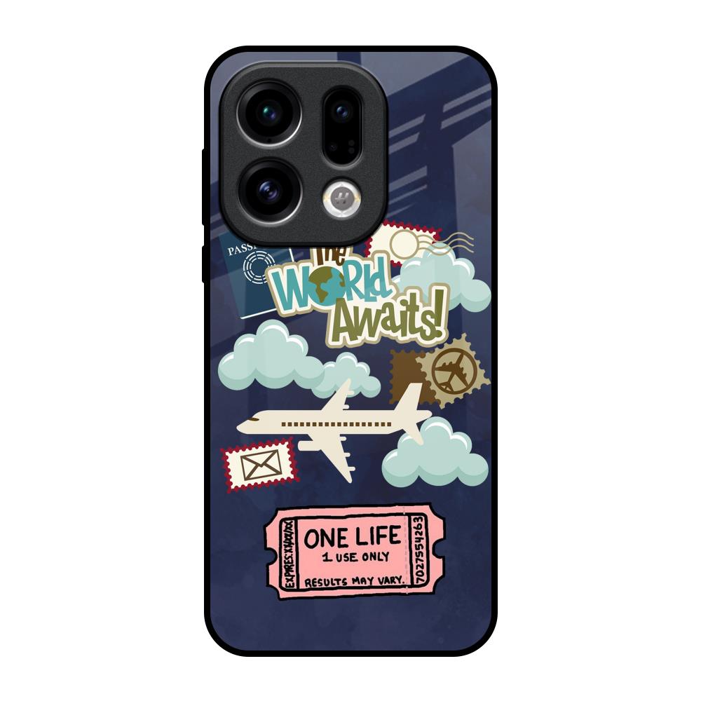 Tour The World Oppo Find X9 Glass Back Cover Online