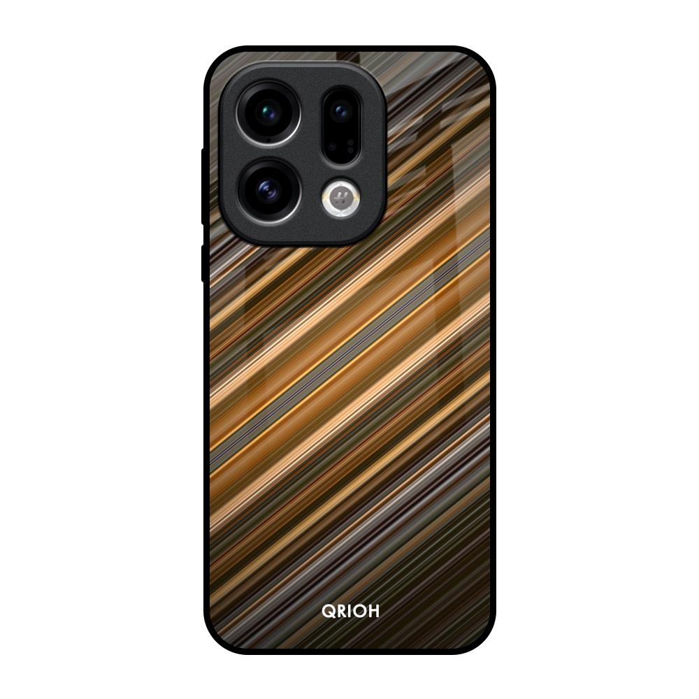 Diagonal Slash Pattern Oppo Find X9 Glass Back Cover Online