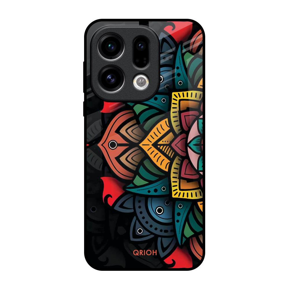 Retro Gorgeous Flower Oppo Find X9 Glass Back Cover Online