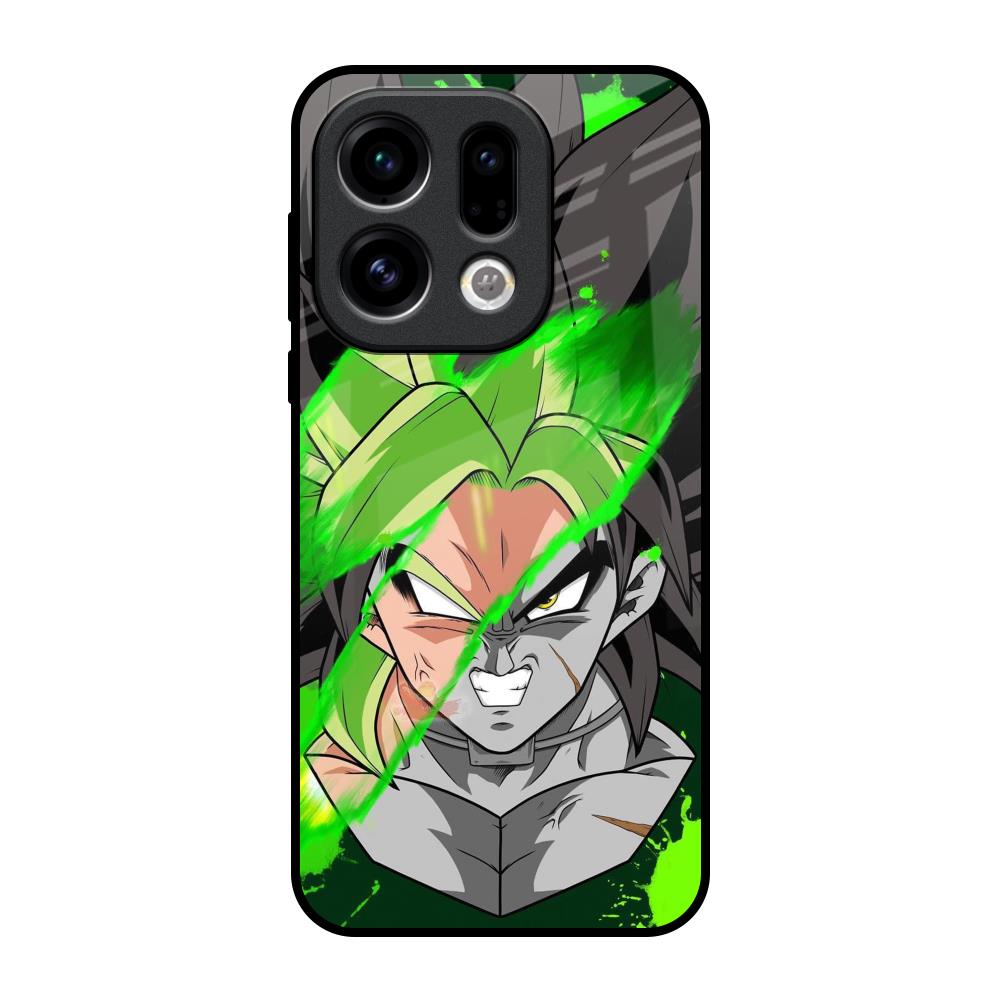 Anime Green Splash Oppo Find X9 Glass Back Cover Online