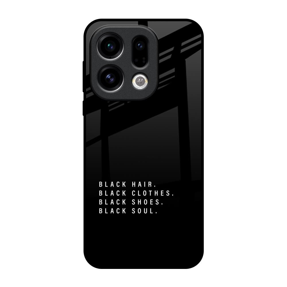 Black Soul Oppo Find X9 Glass Back Cover Online