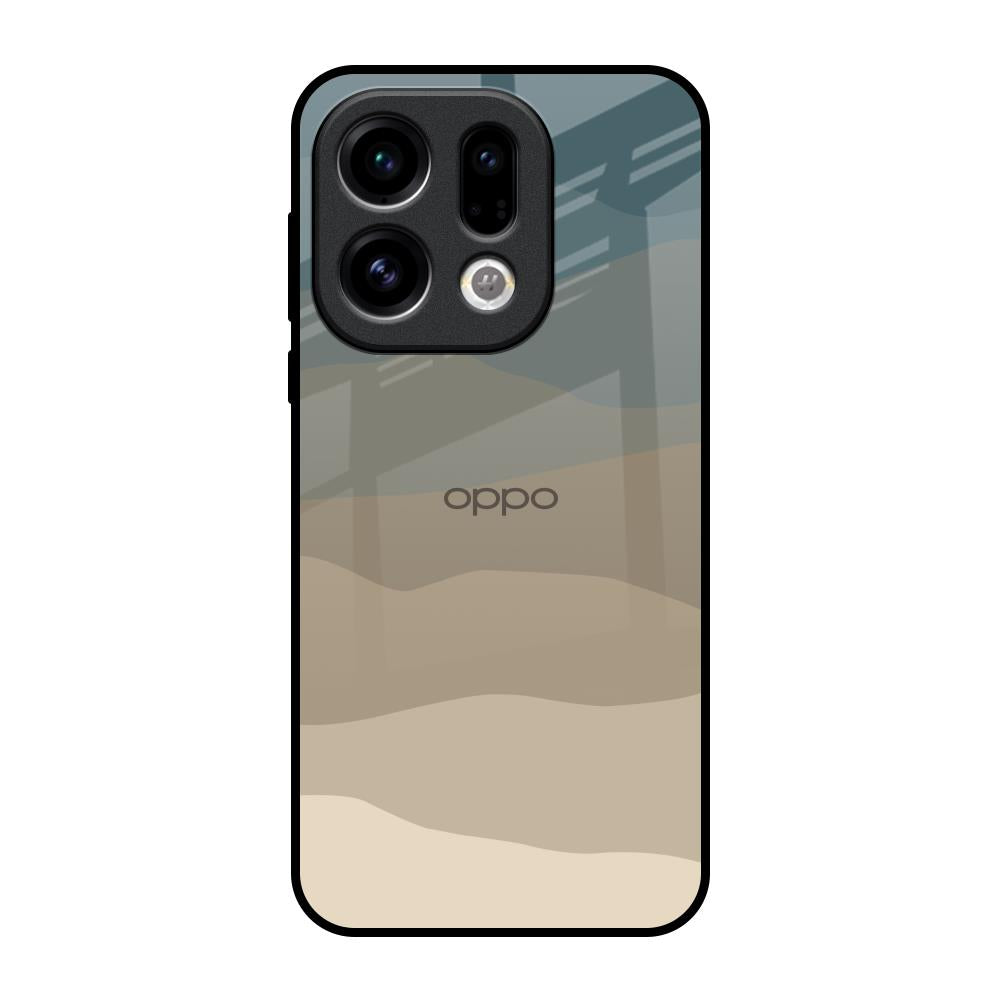 Abstract Mountain Pattern Oppo Find X9 Glass Back Cover Online