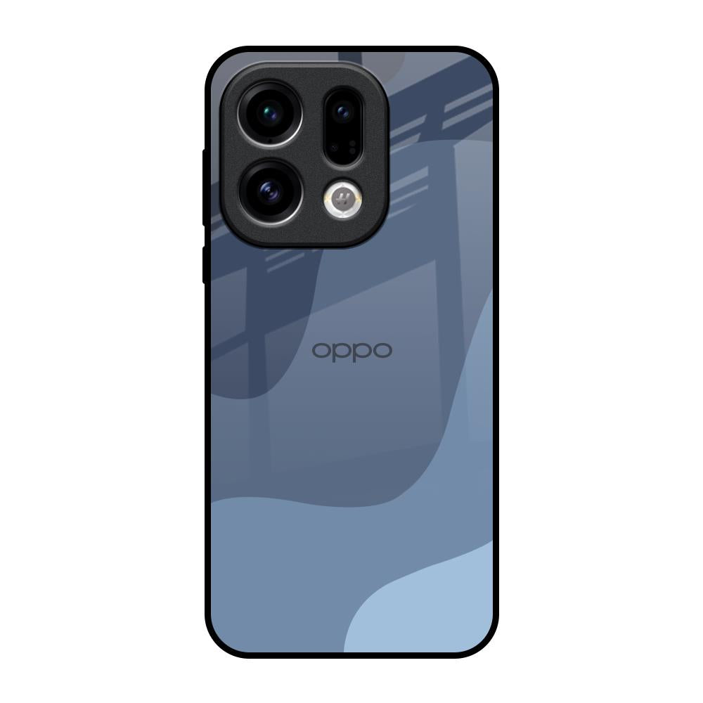Navy Blue Ombre Oppo Find X9 Glass Back Cover Online