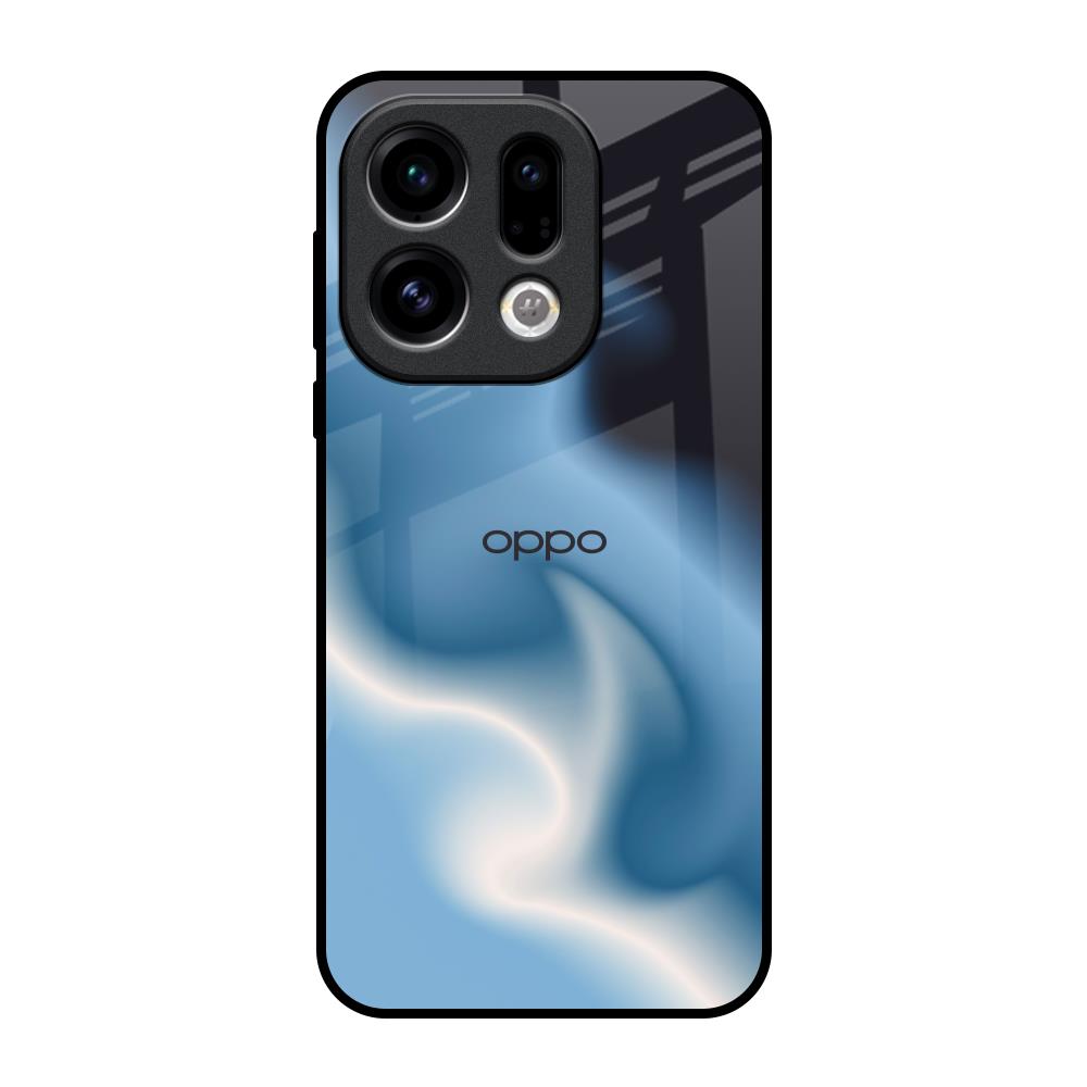 Blue Waves Oppo Find X9 Glass Back Cover Online