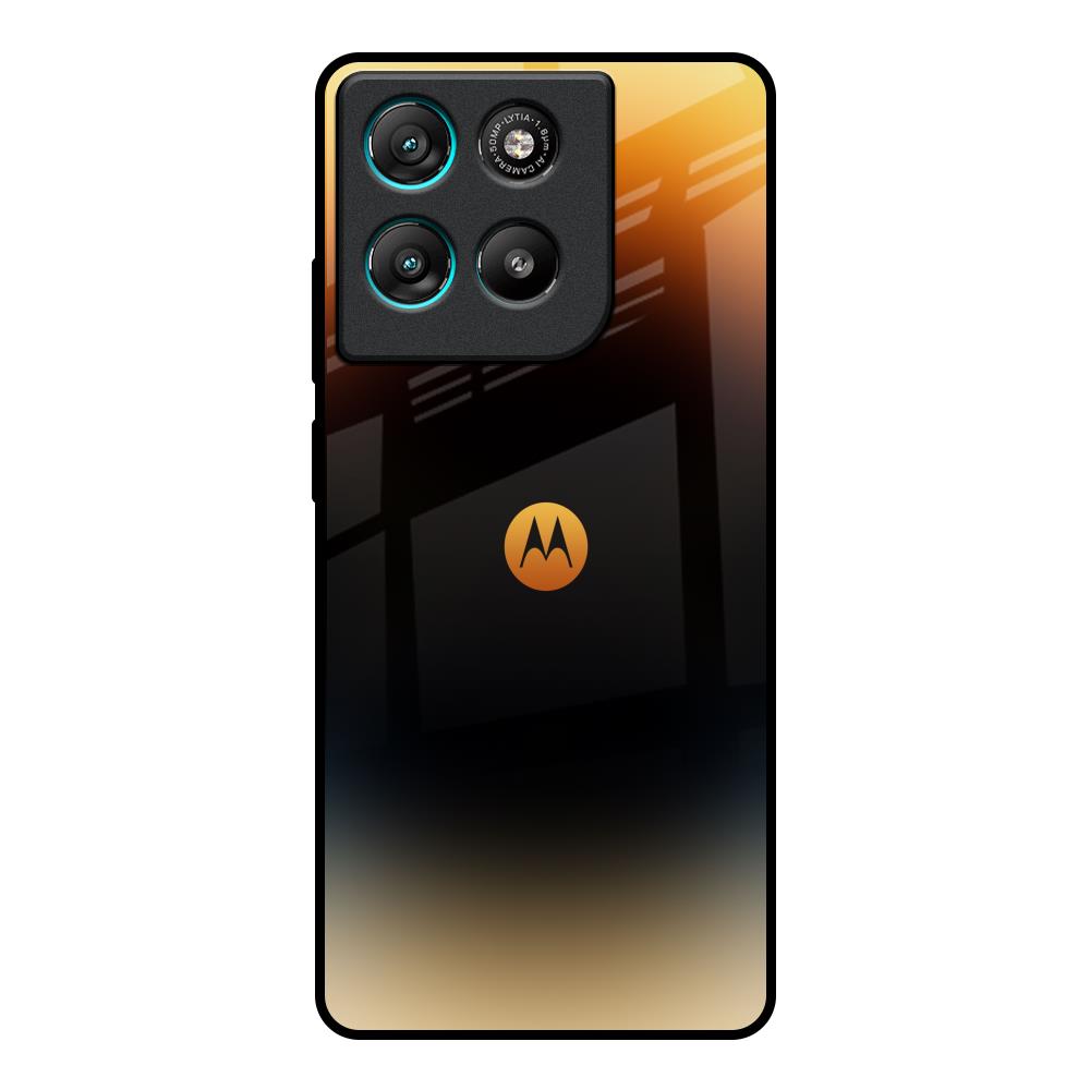 Grainy Yellow Motorola Edge G67 Power Glass Back Cover Online