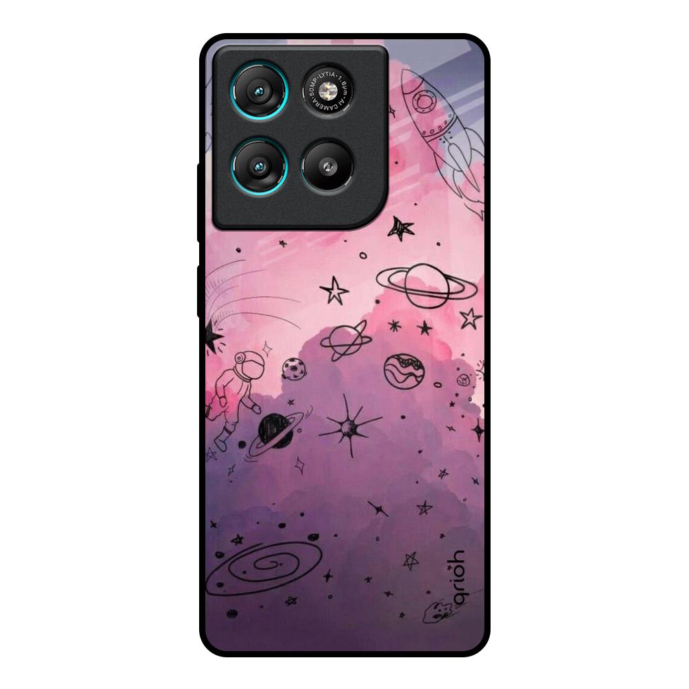 Space Doodles Motorola Edge G57 Power Glass Back Cover Online