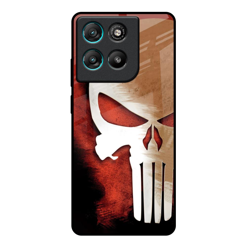 Red Skull Motorola Edge G57 Power Glass Back Cover Online