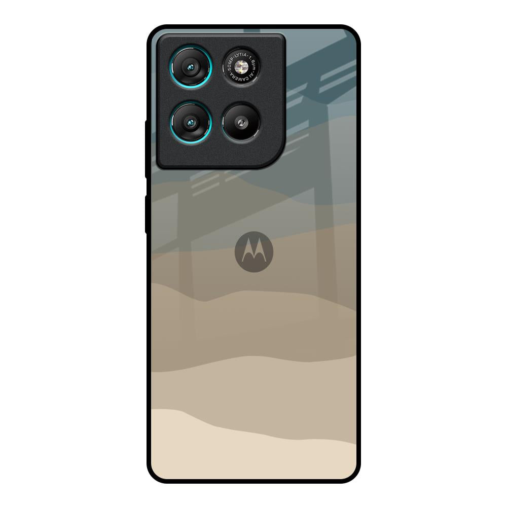 Abstract Mountain Pattern Motorola Edge G57 Power Glass Back Cover Online
