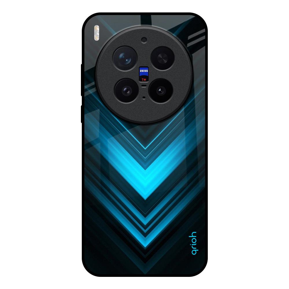 Vertical Blue Arrow Vivo X300 Pro 5G Glass Back Cover Online