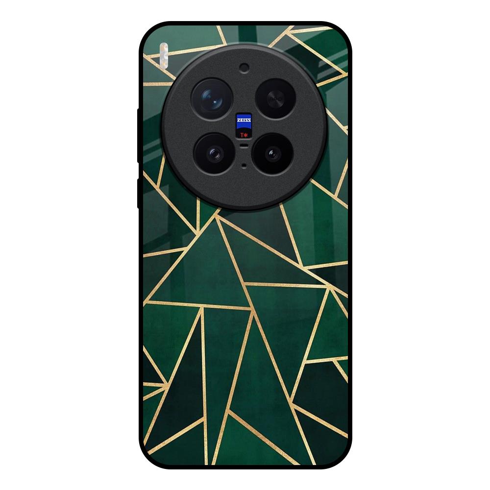 Abstract Green Vivo X300 Pro 5G Glass Back Cover Online