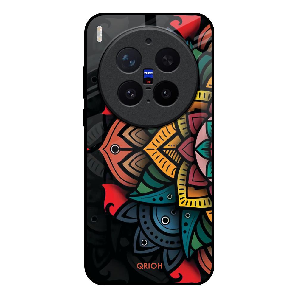Retro Gorgeous Flower Vivo X300 Pro 5G Glass Back Cover Online