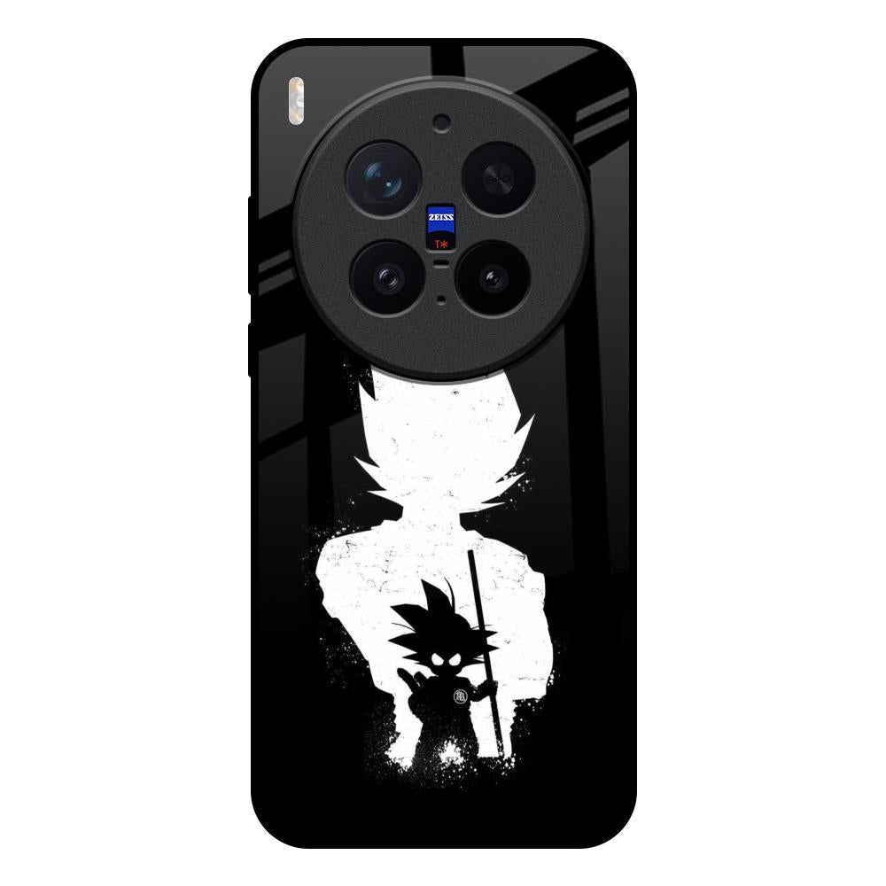Monochrome Goku Vivo X300 Pro 5G Glass Back Cover Online