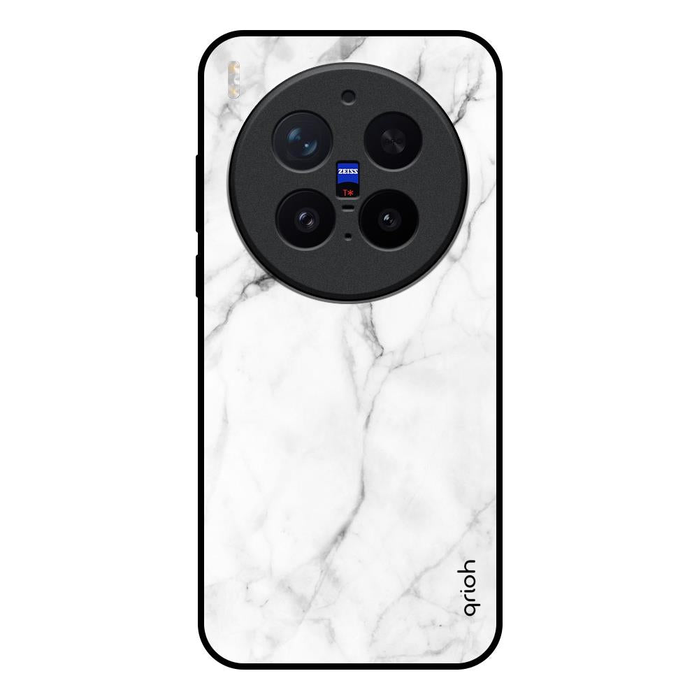 Modern White Marble Vivo X300 Pro 5G Glass Back Cover Online