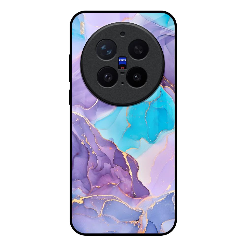 Alcohol ink Marble Vivo X300 Pro 5G Glass Back Cover Online