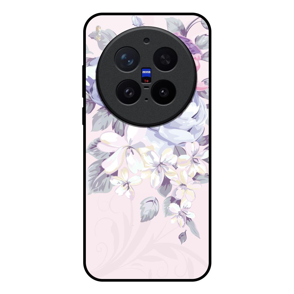 Elegant Floral Vivo X300 Pro 5G Glass Back Cover Online